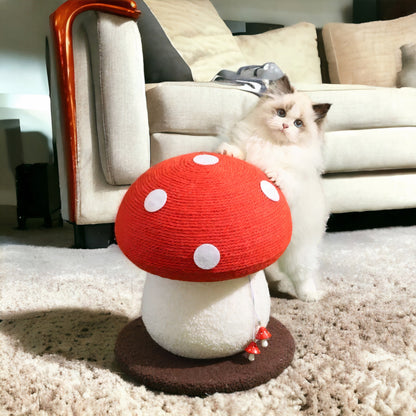 Mushroom Cat Scratching Tower